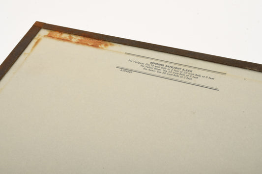 Kodak Type 1 Defender Safelight 10x12 glass Gray darkroom safelight  filter, Clean