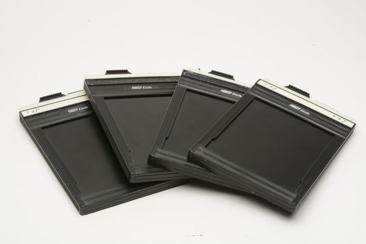 Set of 4 (4X) Fidelity Elite 4x5 Sheet film holders, Very clean, gently used