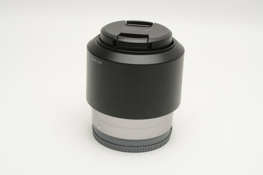 Sony 50mm f1.8 FE OSS SEL50f18 Prime lens, UV, hood, Mint-, Nice