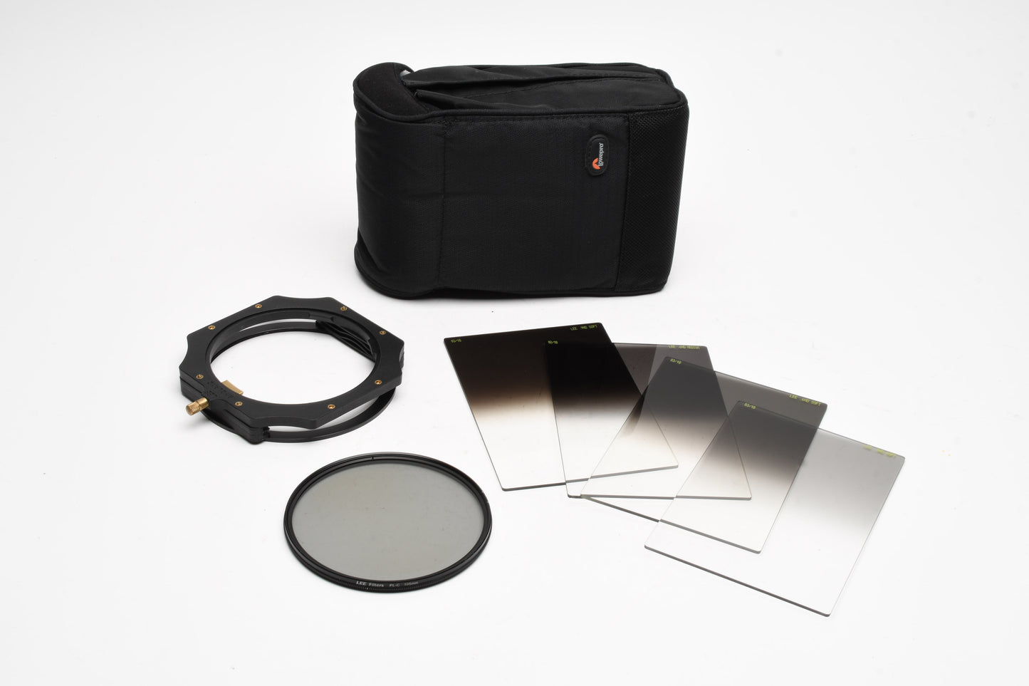 LEE 100 Filter Holder 100FH, Lowepro S&F case + 5X Grad Filters, Great!
