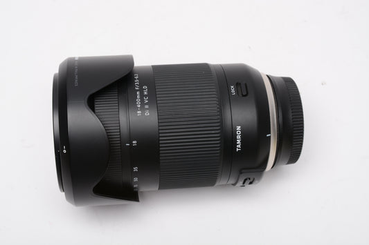 Tamron 18-400mm f3.5-6.3 Di II VC HLD B028N for Nikon, Boxed + 2X filters, USA