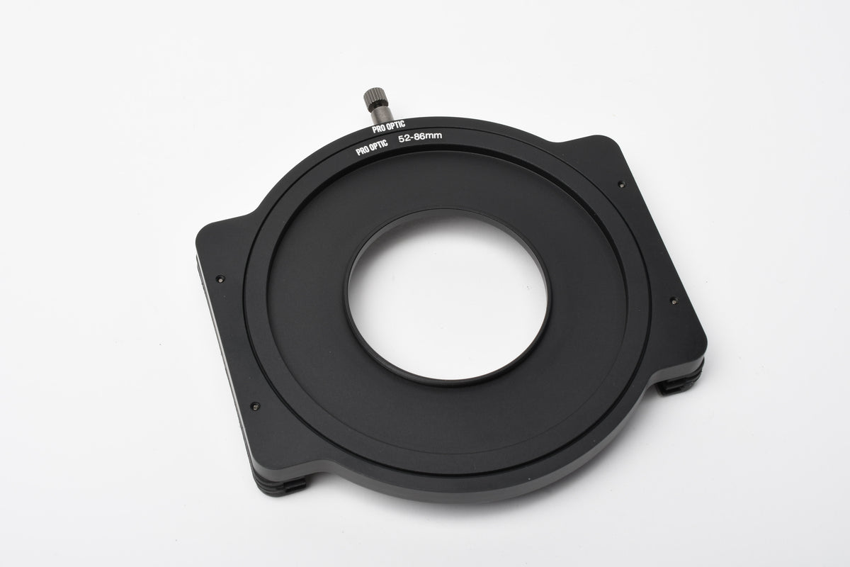 Pro Optic 100mm Filter Holder w/ 52mm-86mm Ring + Choice of Bonus Step Ring