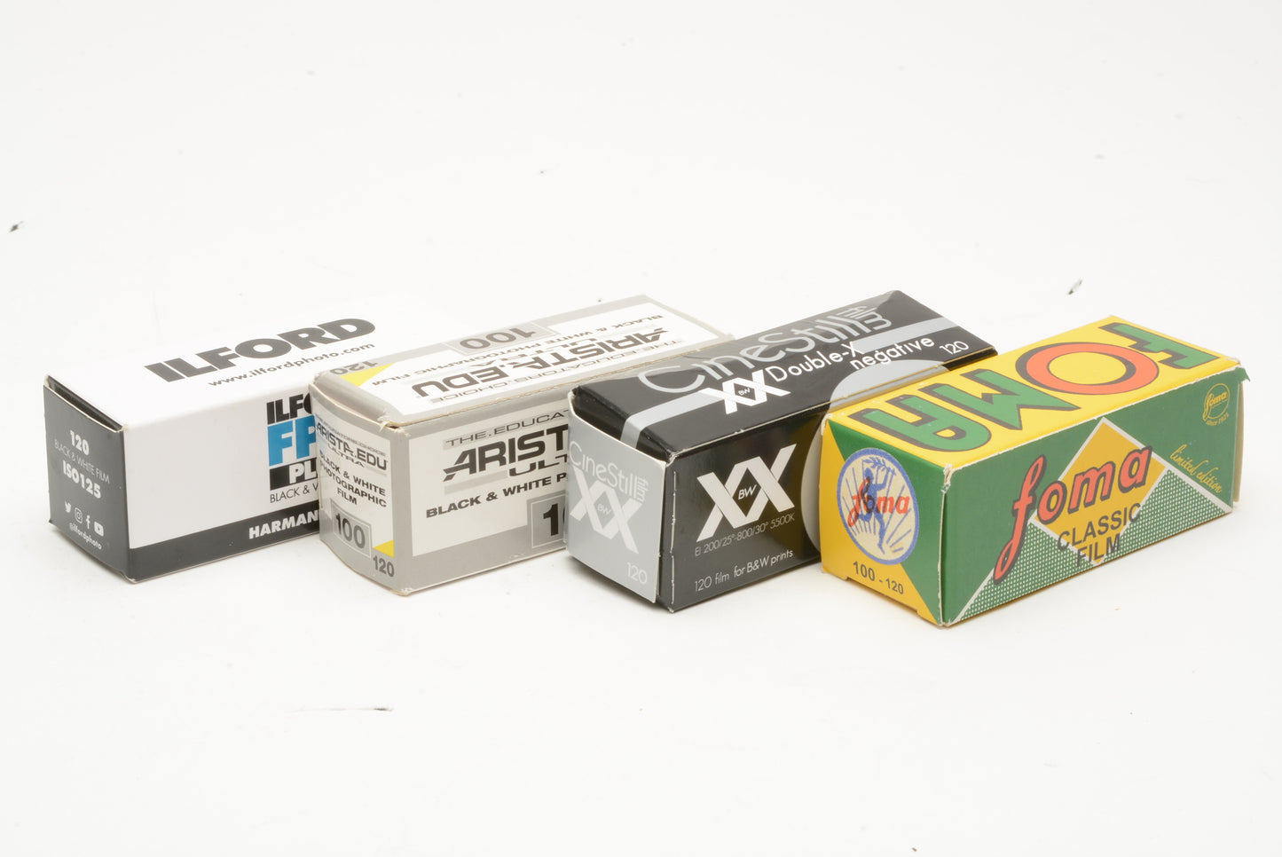 4X rolls B&W 120 film Cinestil, Foma, Arista, Ilford Expires 2022/2023