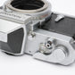 Nikon Nikomat FTN 35mm SLR Chrome Body, New seals, very clean