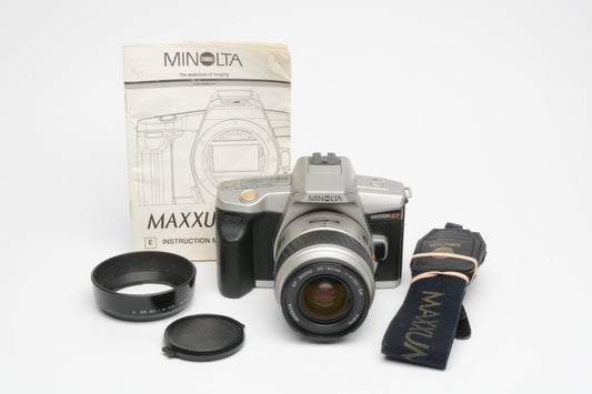 Minolta Maxxum GT 35mm SLR w/AF 35-85mm f4-5.6 zoom, tested, strap, manual