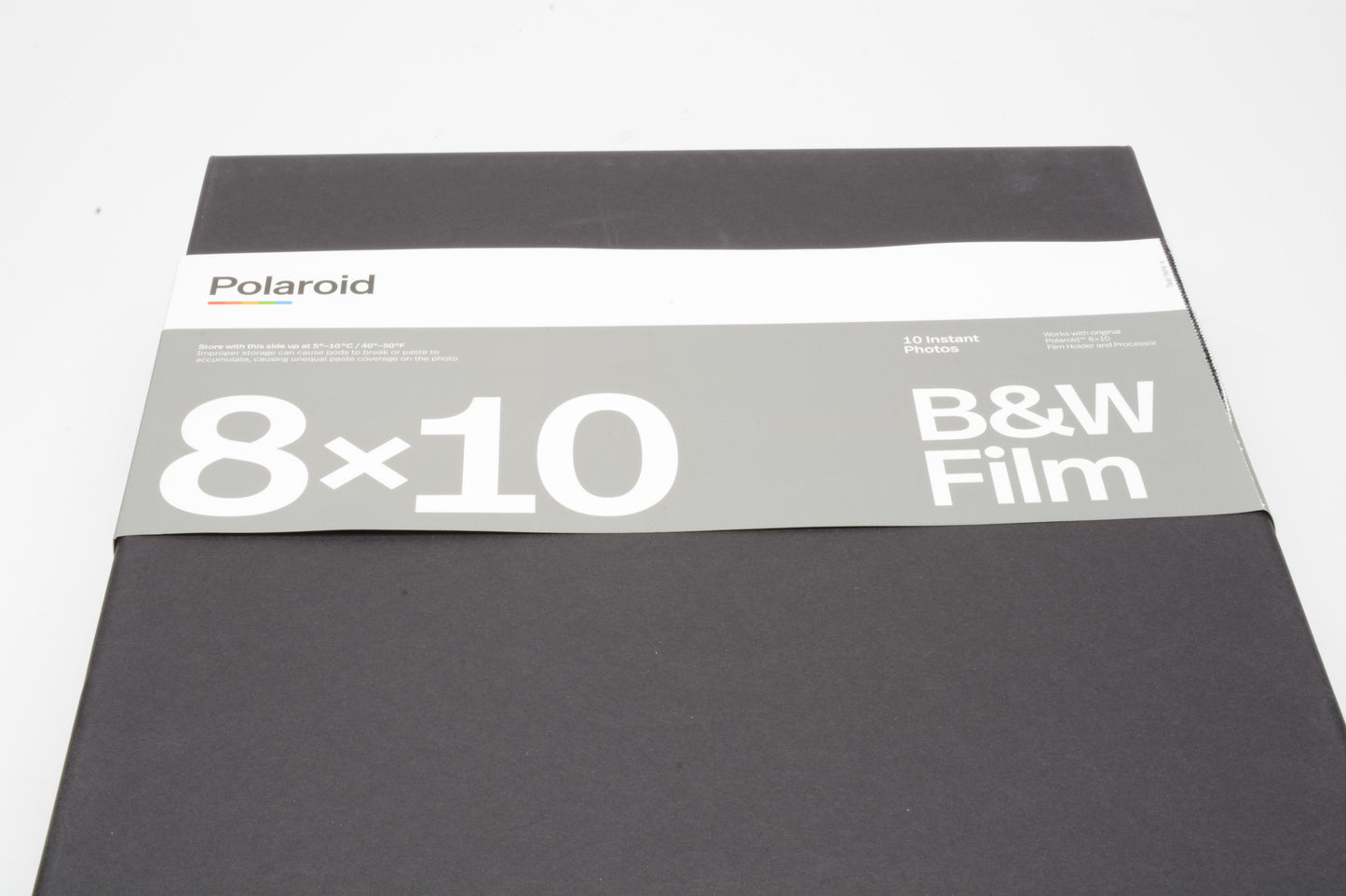 Polaroid 8x10 B&W film 10 photos - May 2022 production / refrigerated / Sealed