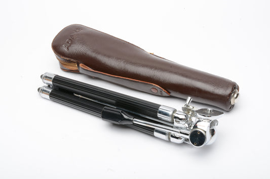 Vintage Adams "accordion" type tripod (Made in Japan) + case, crank