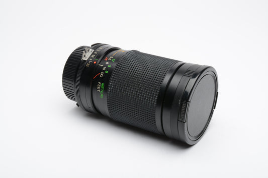 Vivitar 28-85mm f3.5-4.5 Macro zoom lens for Nikon F Ai-S Mount, caps + UV