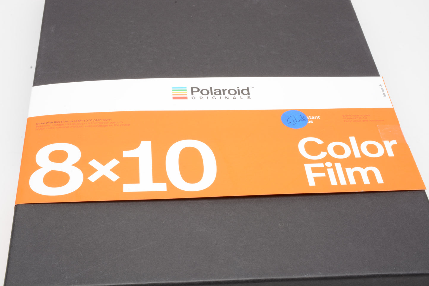 Polaroid 8x10 color film 5 photos - April 2019 production / refrigerated / Open Box