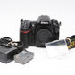 Nikon D300S DSLR Body, batt, charger, Only 9005 Acts!