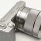 Sony NEX 5 Mirrorless w/18-55mm f3.5-5.6 zoom, 2batts, charger, flash, case