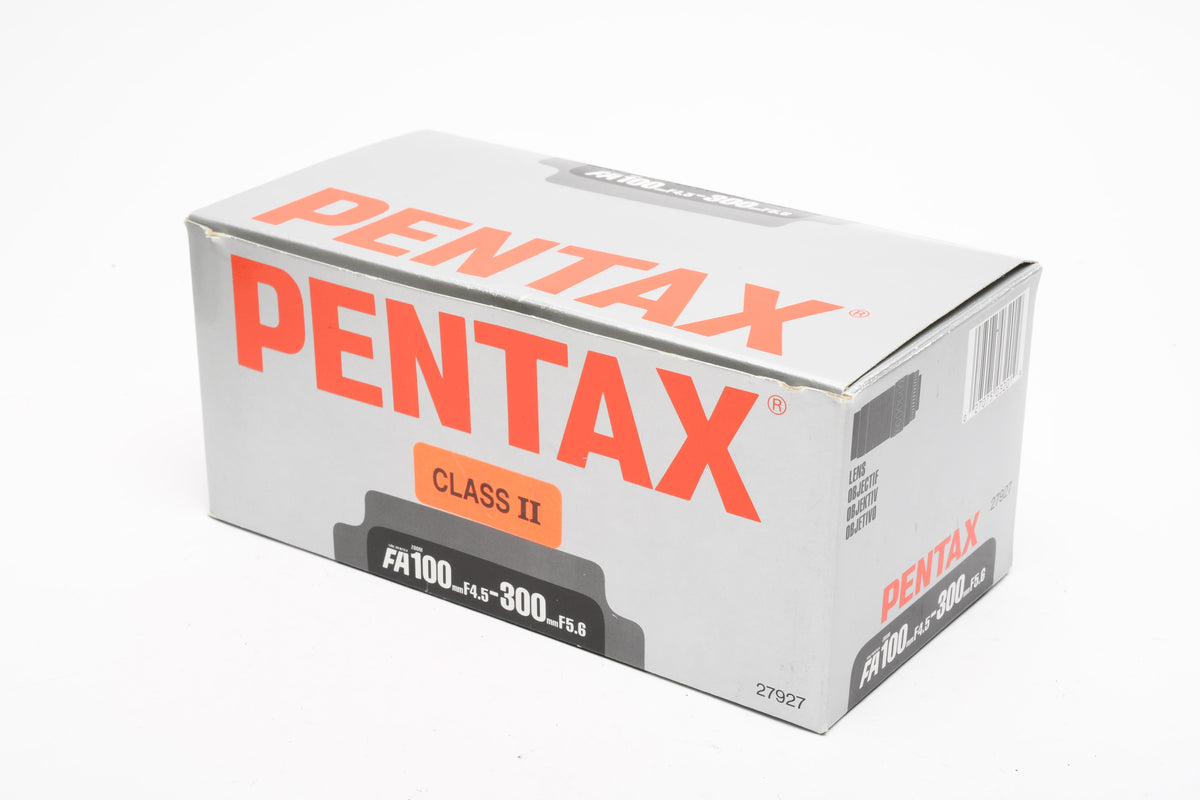 Pentax-FA 100-300mm SMC f4.5-5.6 Telephoto zoom lens, Mint- Boxed