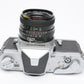 Nikon Nikomat FTN 35mm SLR Chrome Body w/28mm wide lens, New seals, case