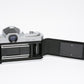 Nikon Nikomat FTN 35mm SLR Chrome Body w/28mm wide lens, New seals, case