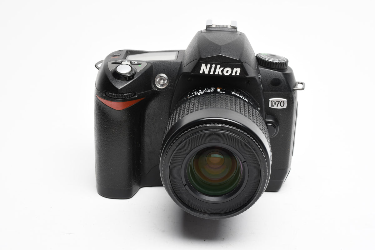 Nikon D70 DSLR Body w/AF 35-80mm zoom, 2Batts, Strap, 16K Acts