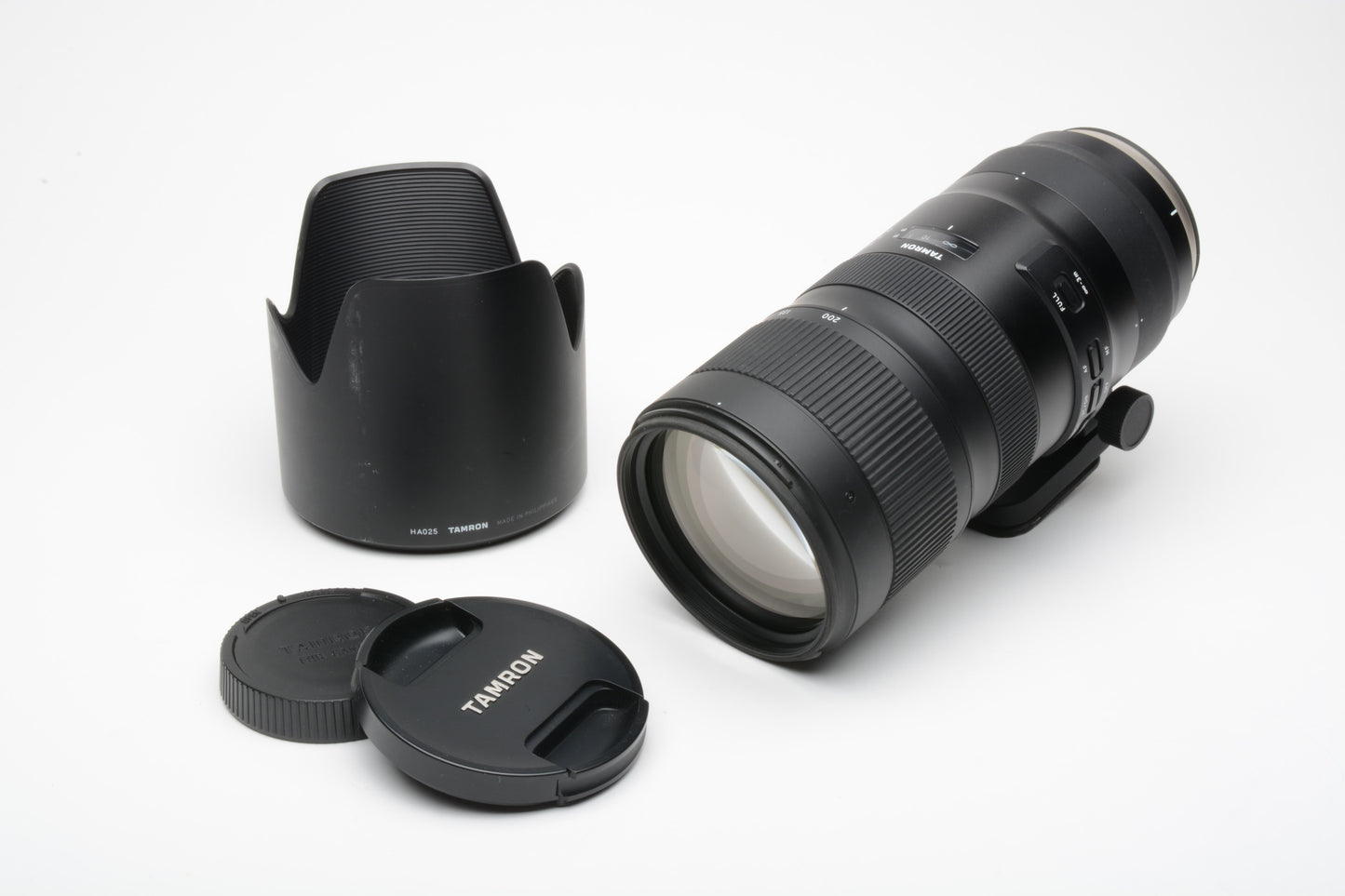 Tamron SP 70-200mm F2.8 VC Di USD Lens A025 For Canon (G2), hood, collar, caps