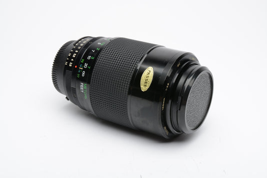 Vivitar 100mm f2.8 1:1 Macro lens for Nikon F Mount Ai-S, caps, UV, manual, sharp!