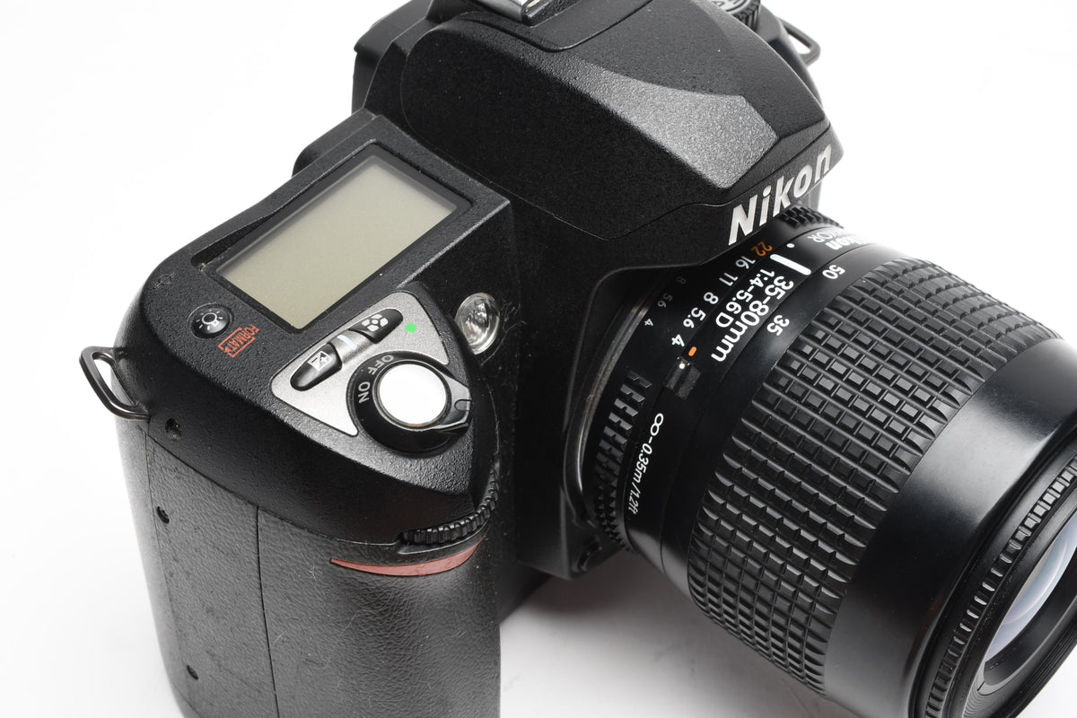 Nikon D70 DSLR Body w/AF 35-80mm zoom, 2Batts, Strap, 16K Acts