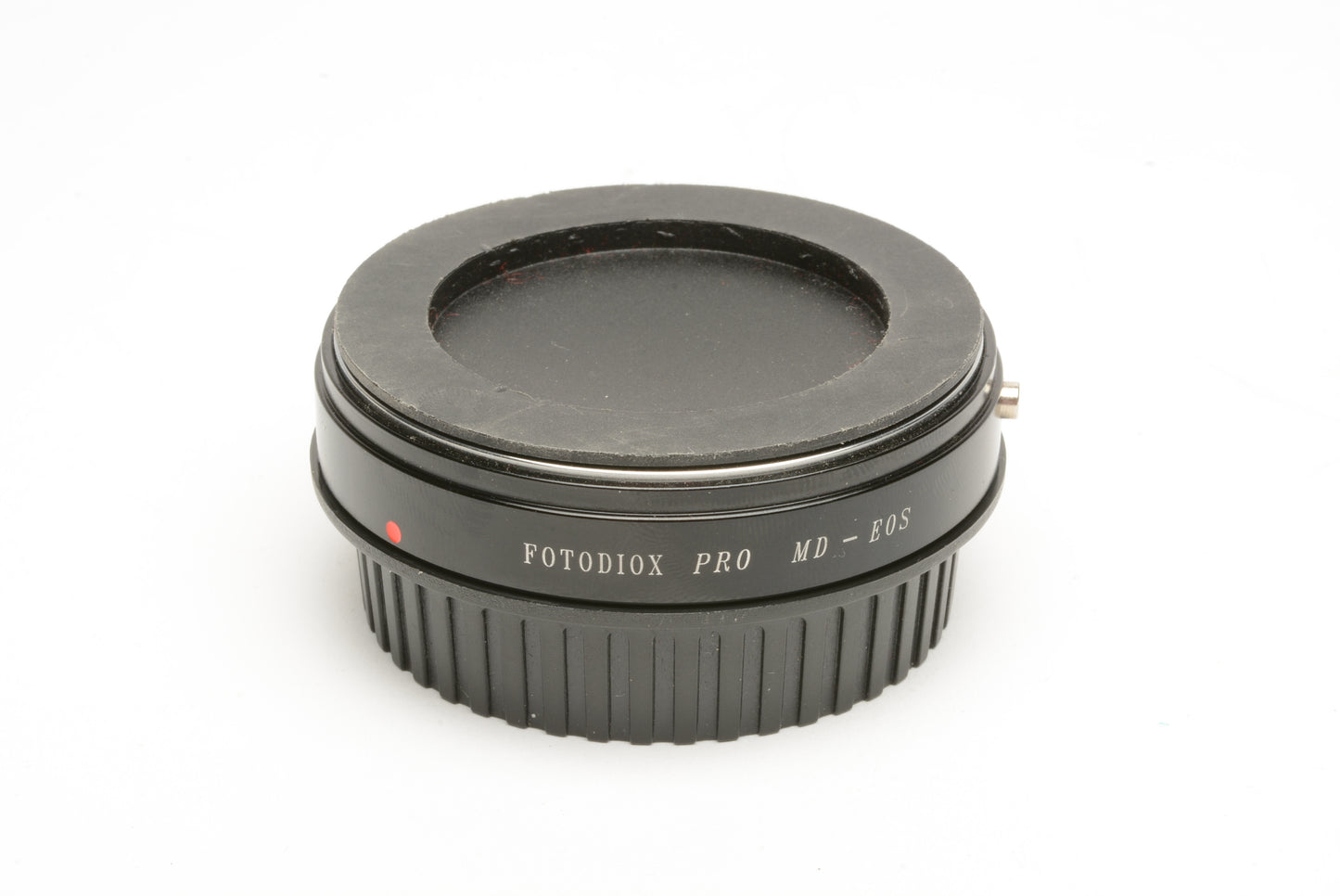 Fotodiox Minolta MD to Canon EOS mount adapter, clean, w/Caps