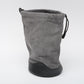 Canon LP1222  Drawstring lens pouch Bag 4.75" W x 7" Tall Gray Black