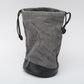 Canon LP1222  Drawstring lens pouch Bag 4.75" W x 7" Tall Gray Black