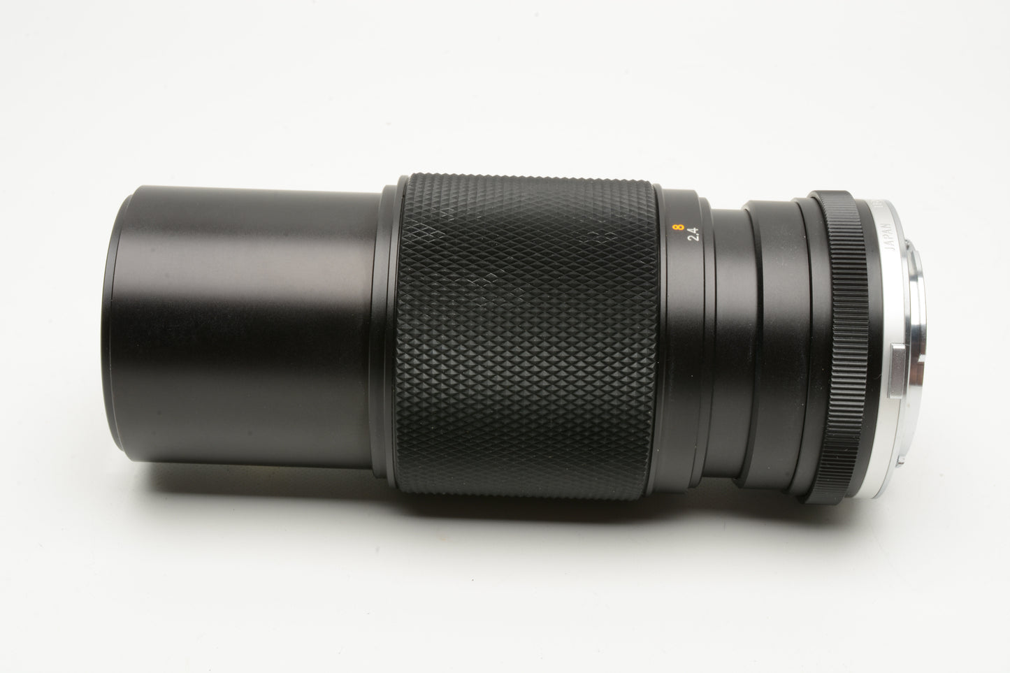 Olympus OM Zuiko 100-200mm f5 Telephoto zoom lens, Caps + UV