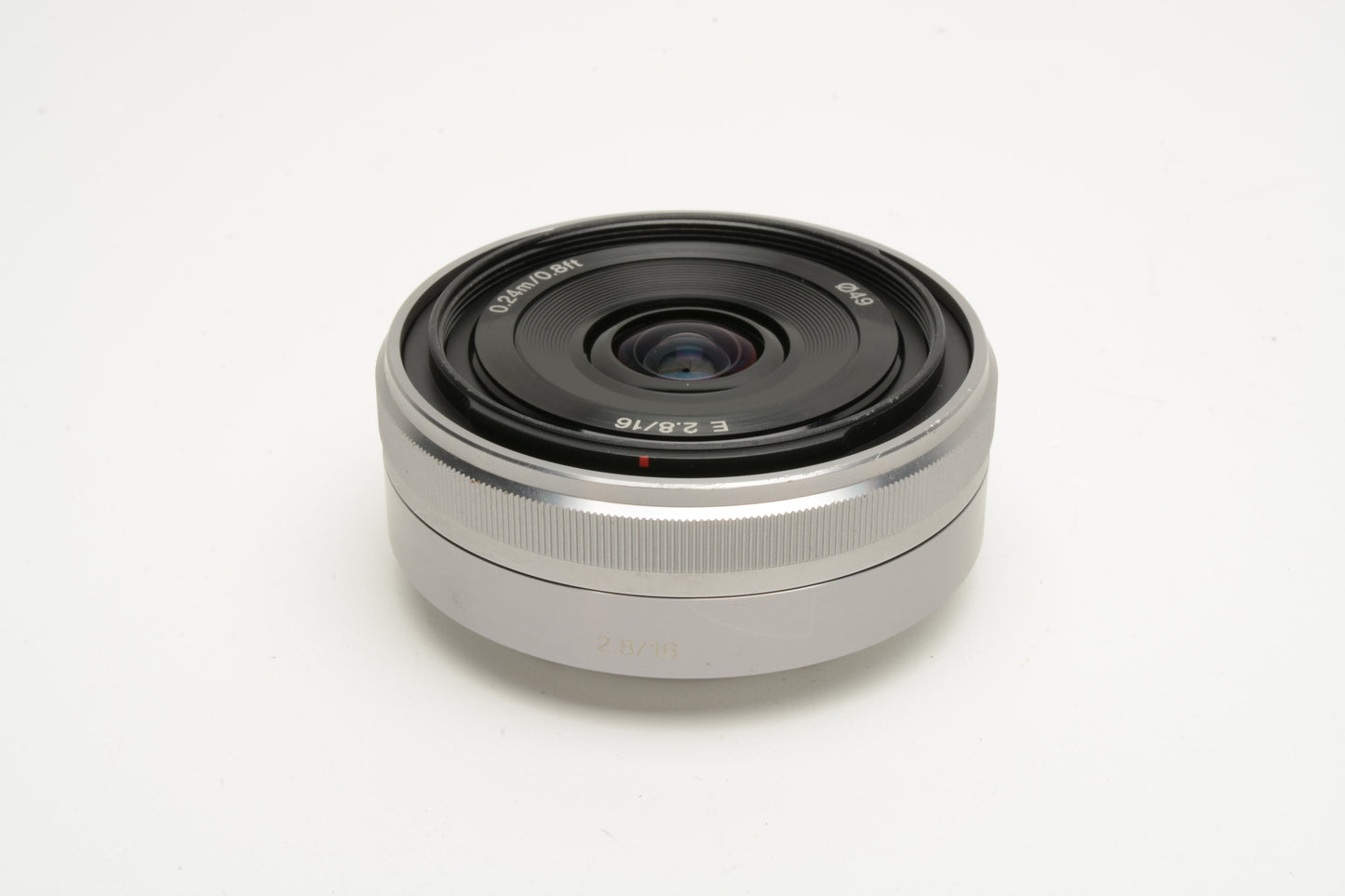 Sony 16mm f2.8 SEL16F28 wide angle E-mount lens, Caps, Great!