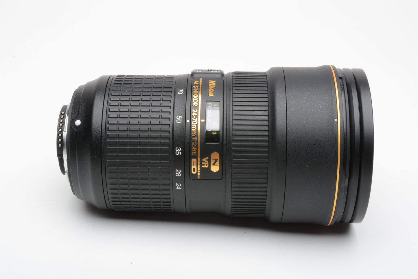 Nikon AF-S Nikkor 24-70mm f2.8E ED VR N zoom lens, USA Version, hood+caps