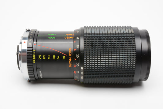 Rokunar 80-205mm f3.8 MC Telephoto zoom lens for Olympus OM 35mm cameras