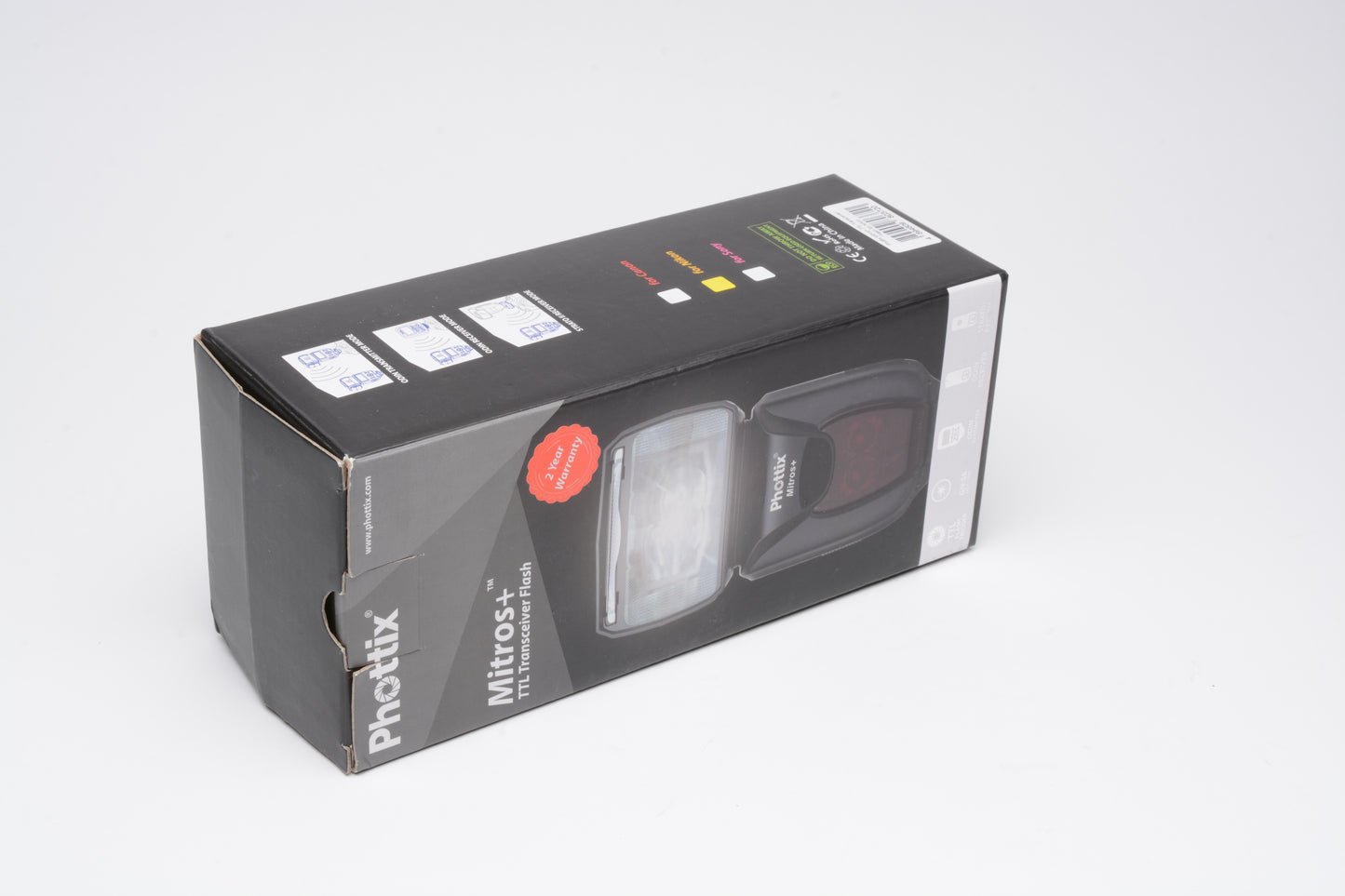 Phottix Mitros+ TTL Flash for Nikon, case, stand, diffuser, Boxed, Mint-