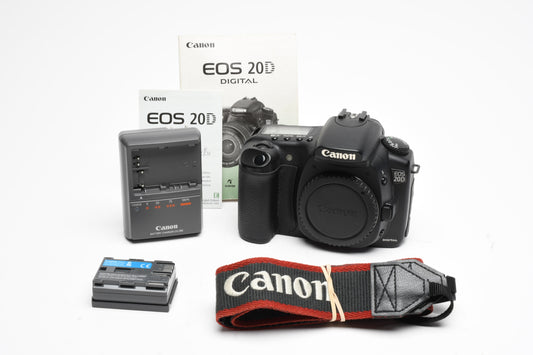 Canon EOS 20D DSLR body, batt, charger, Tested, Great, Clean!