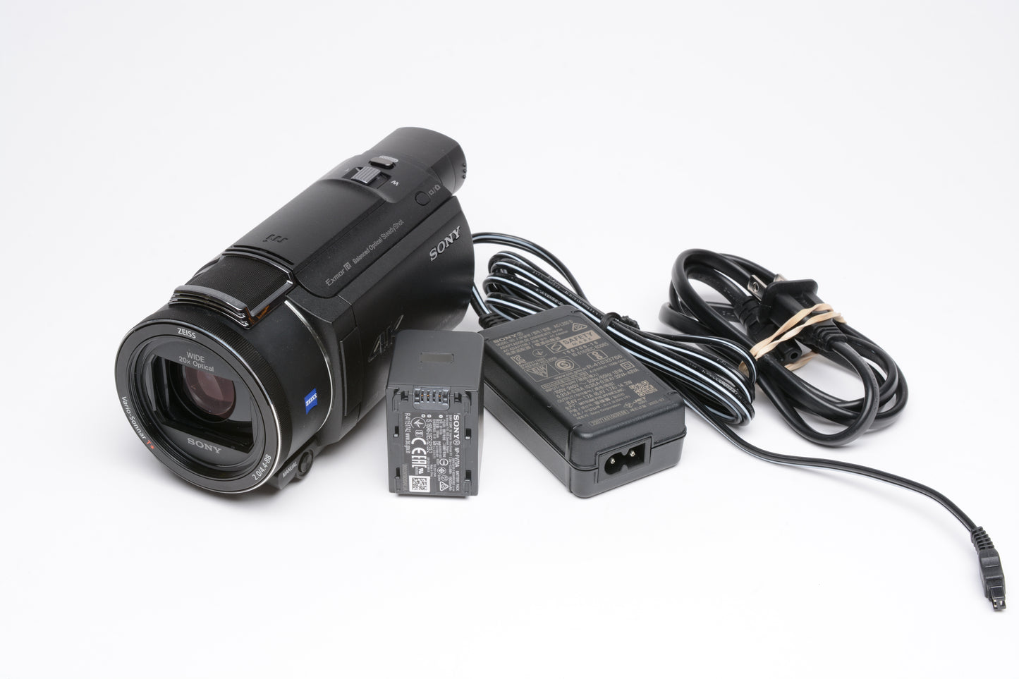 Sony FDR-AX534K Ultra HD 20X Handycam Camcorder, Batt+AC, Mint-