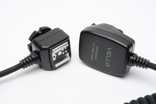 Vello Canon TTL off camera coiled flash cable, NIB