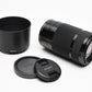 Sony 55-210mm f4.5-6.3 OSS zoom lens (Black) w/Lens caps, Lens hood
