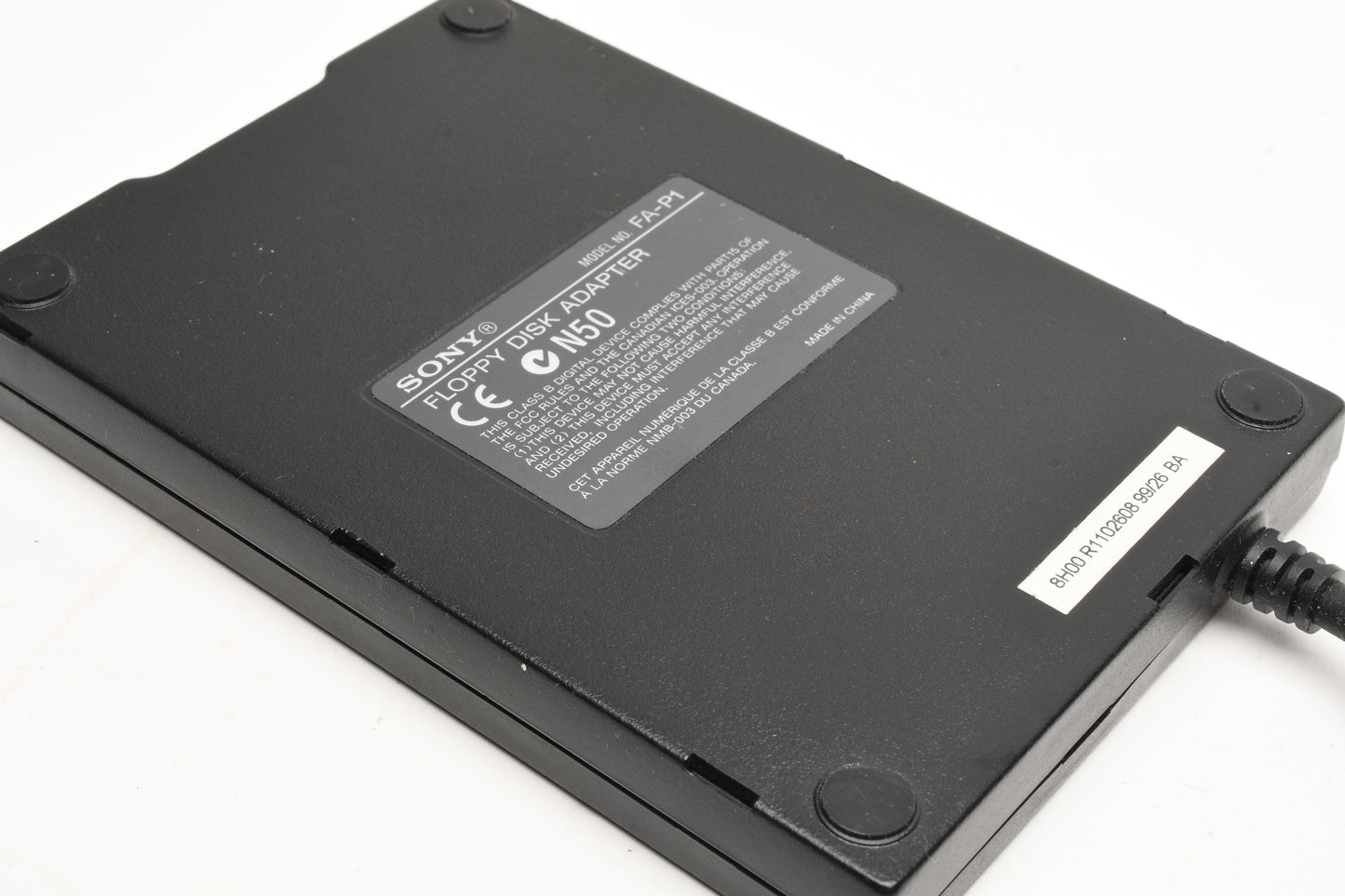 Sony FA-P1 External Floppy Disk Drive With PCMCIA Adapter