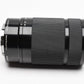 Sony 55-210mm f4.5-6.3 OSS zoom lens (Black) w/Lens caps, Lens hood