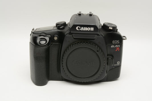 Canon Elan 7E 35mm SLR body, cap, strap, good, fully tested