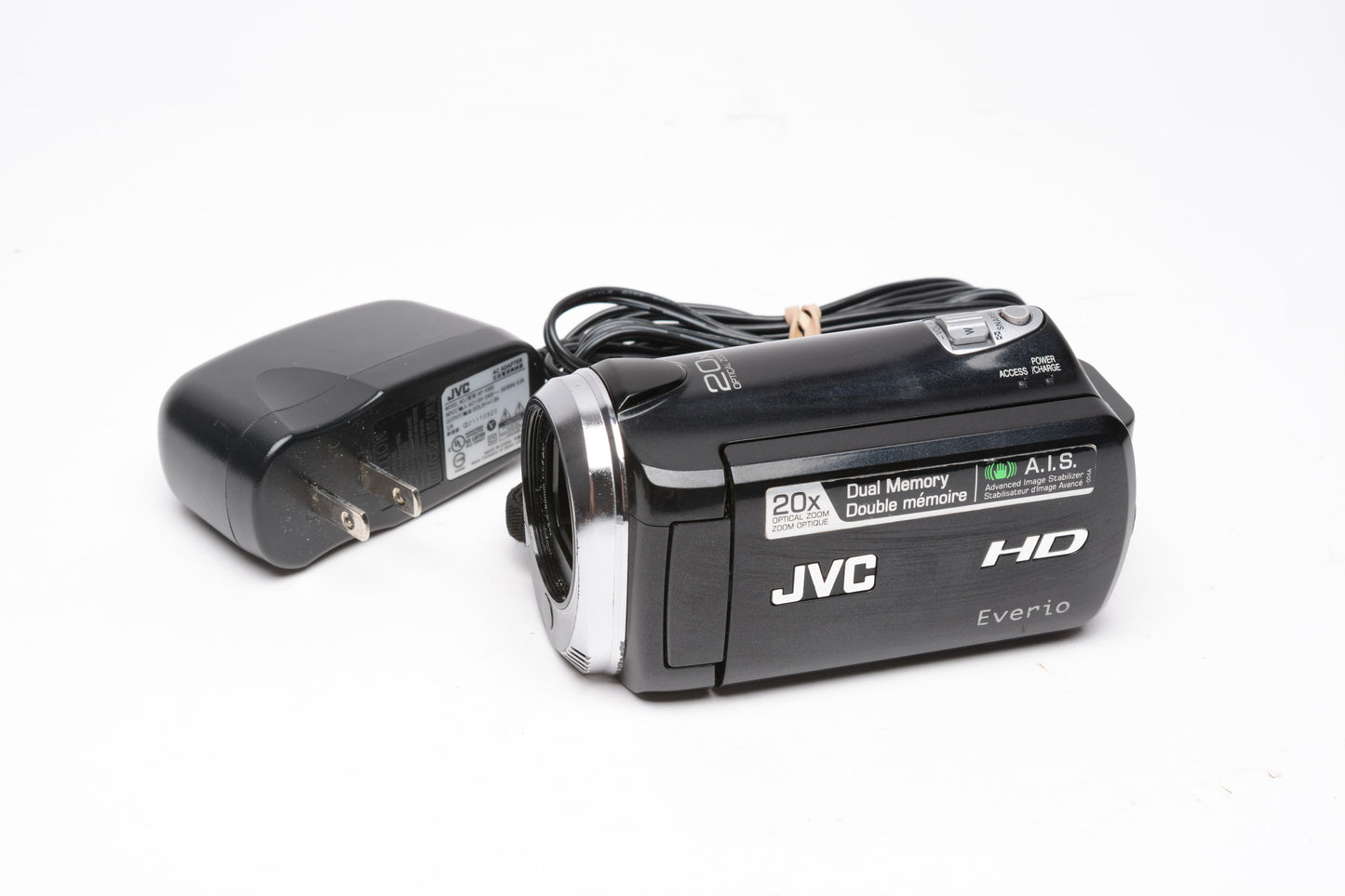 JVC Everio GZ-HM320BU HD 8GB internal Digital Camcorder + SD, Tested