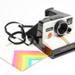 Polaroid One Step Land Instant camera w/rainbow stripe, Clean, Manual
