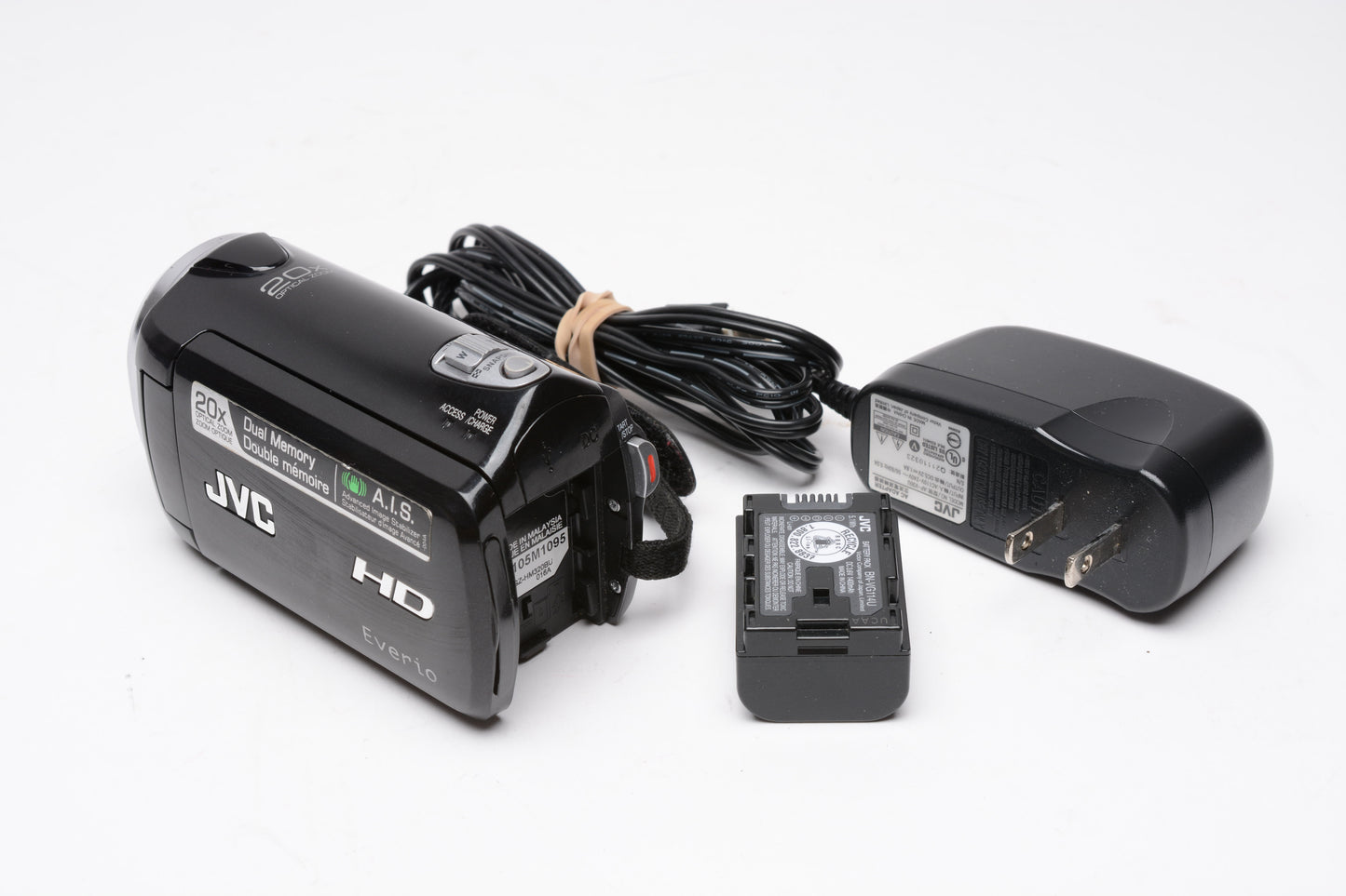 JVC Everio GZ-HM320BU HD 8GB internal Digital Camcorder + SD, Tested