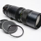 Sigma-XQ 120-300mm f5.6 Macro zoom lens, caps+UV filter, Nikon F (YS lens mount)