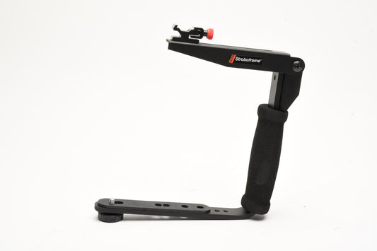 Stroboframe Quick flip 35mm camera flash bracket, Mint-