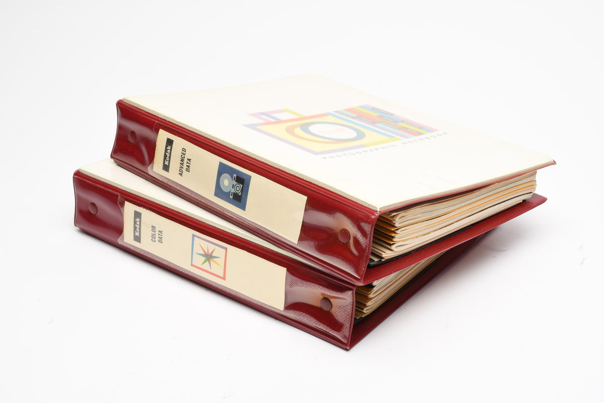 Set of 2 Kodak Photographic Notebooks 1950s/60s-Binder (Color Data / Advanced Data)