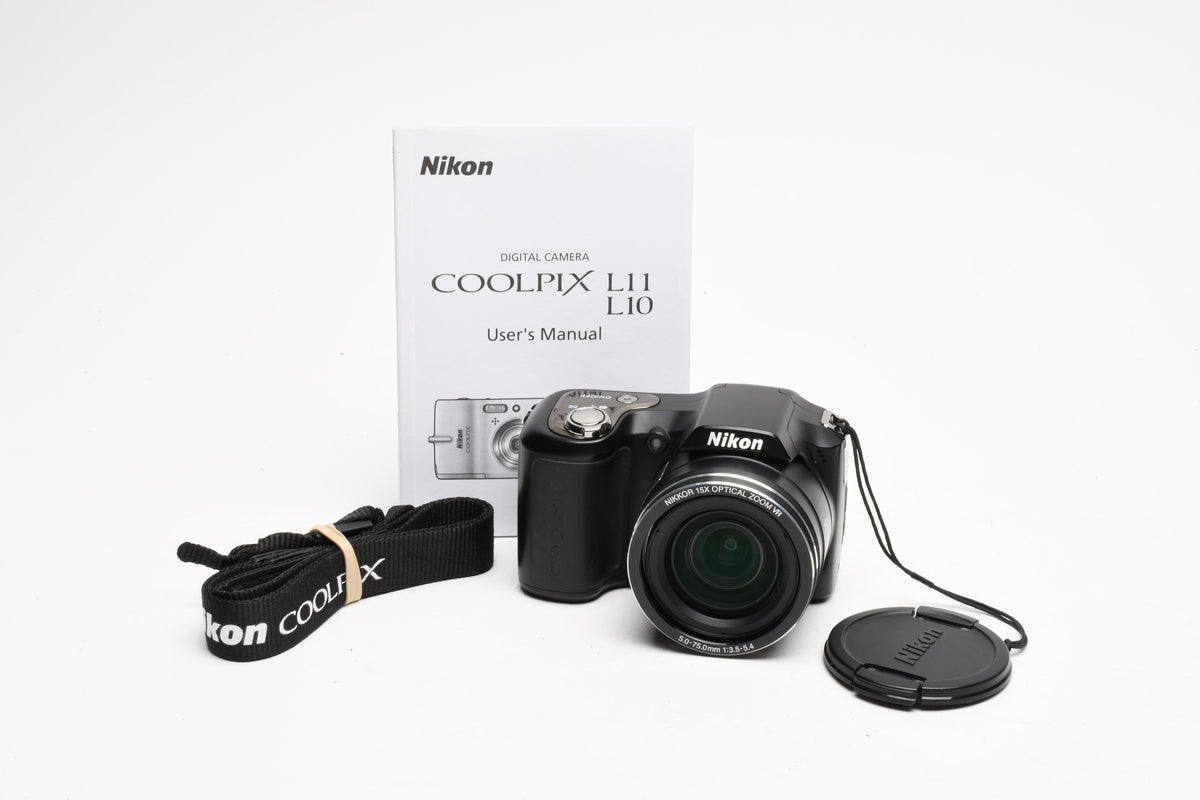 Nikon Coolpix L100 10MP Digital Point&Shoot camera, strap+manual, Great!