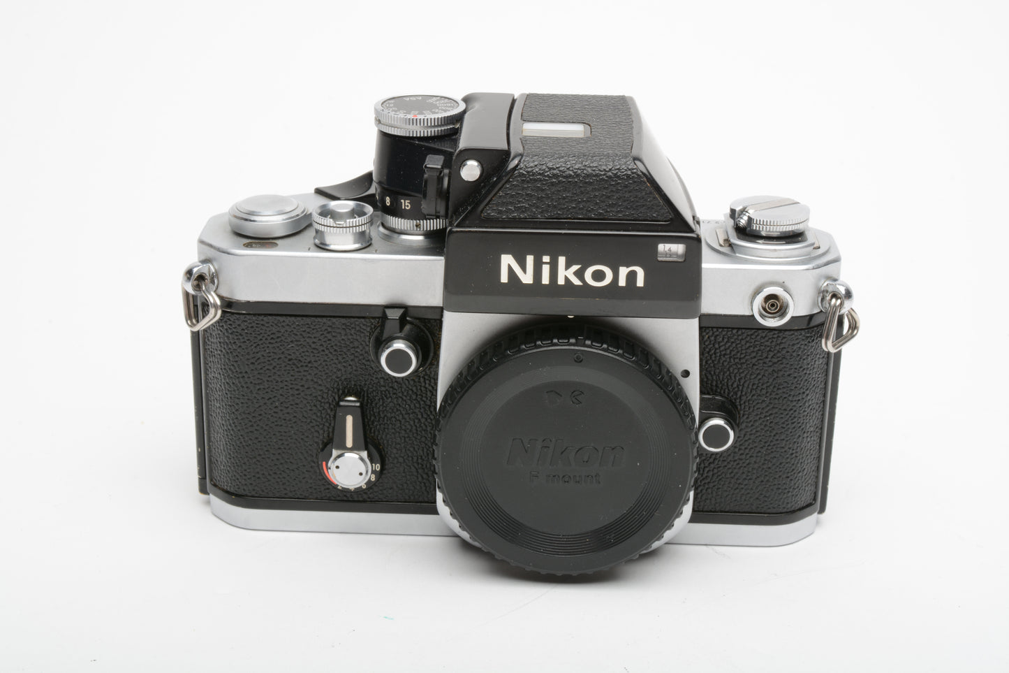 Nikon F2 35mm SLR body w/DP-1 finder, very clean & accurate, Timeless