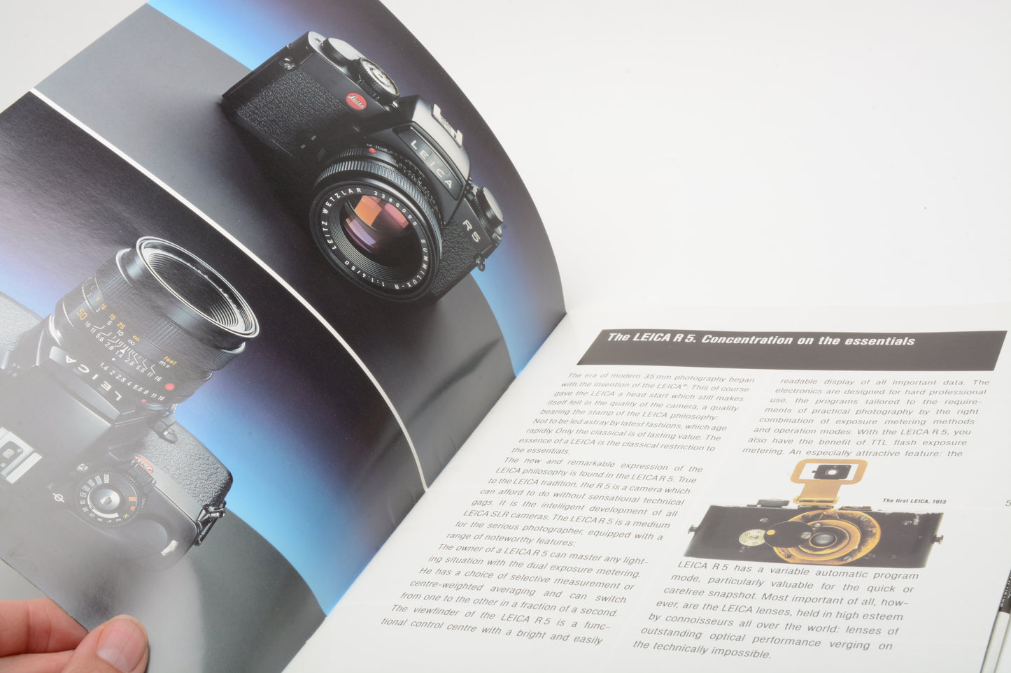 The Leica R5 Sales Brochure, Clean
