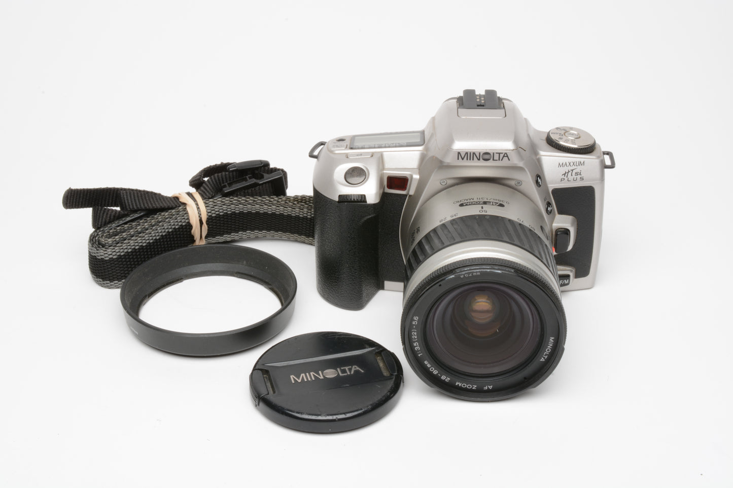 Minolta Maxxum HTsi Plus 35mm SLR w/AF 28-80mm f3.5-5.6 zoom, tested, strap, bargain