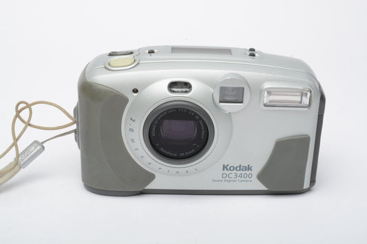 Kodak DC3400 2MP Digital Point&Shoot, Case, Tested, Great