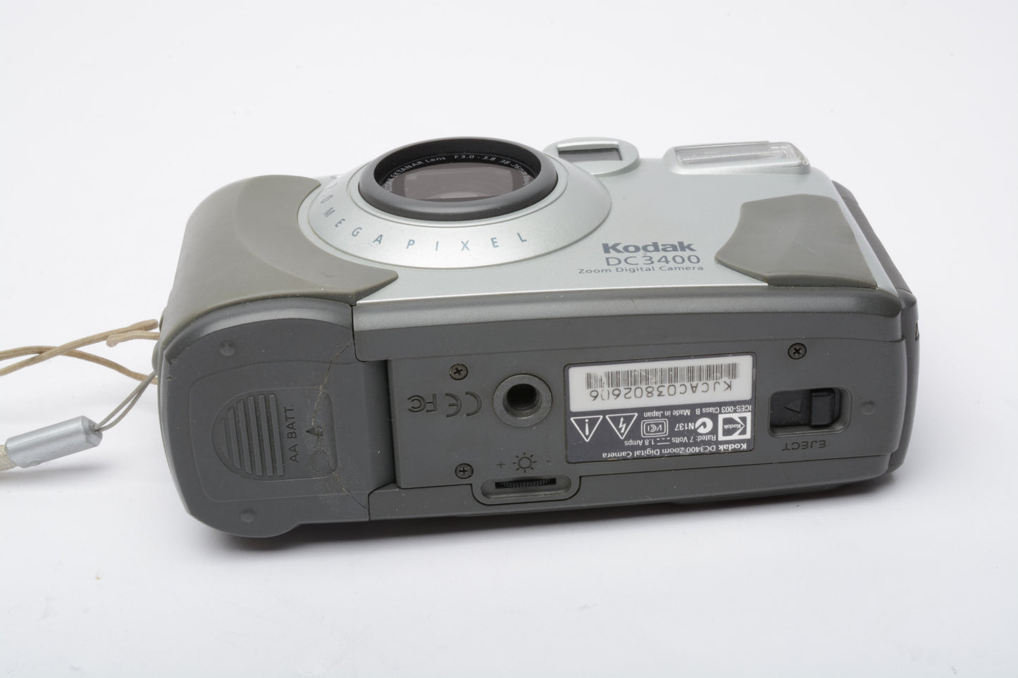 Kodak DC3400 2MP Digital Point&Shoot, Case, Tested, Great