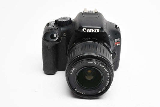 Canon EOS T2i DSLR w/18-55mm f3.5-5.6, w/batt, charger, 12K Acts, tested